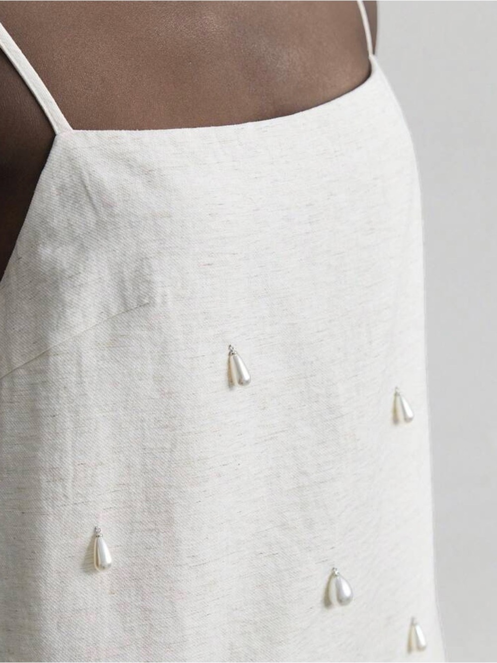 Pearl Teardrop Embellished Dress - Picture 2 of 6